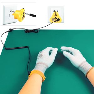 Custom Thick Reclaimed Green <strong>Anti</strong>-fatigue Floor Mat <strong>Anti</strong>-slip Workbench 2-Layer <strong>Anti</strong> <strong>Static</strong> ESD Antistatic Mat 1m X 3m - Product Image 4