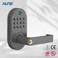 Cerradura Inteligente HUNE para Puerta Exterior, con Huella Dactilar, Anti-robo, Compatible con TTLock y TUYA, Resistente al Frío y a la Luz Solar, para Canadá y México