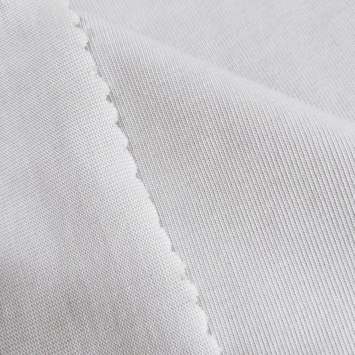 High Quality CVC Pima Cotton Fabric For Clothing Solid Polyester Single Jersey Fabric For Knitting Goods