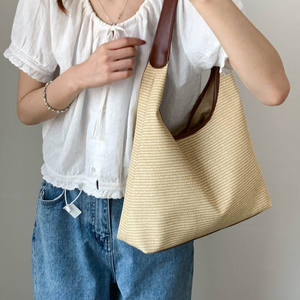 Sac à main seau de mode transfrontalière de grande capacité pour femmes haut de gamme nouveau sac fourre-tout à fermeture éclair pour les trajets quotidiens avec doublure en polyester - Product Image 2