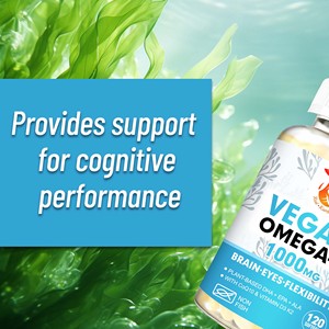 Gélules végétaliennes Oméga-3 à prix de gros avec DHA, Vitamine D3 et K2 – Complément pour des niveaux sains de DHA, de Vitamine D3 et de Vitamine K2, favorisant la santé de la peau, des articulations et de la vision - Product Image 6