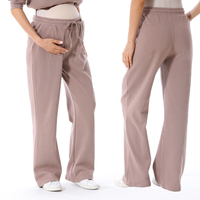 Nouveau Pull d'Allaitement 2026 et Pantalon de Grossesse en Coton Doux Gaufré – Tenue de Maternité Confortable Grande Taille – Pantalon de Jogging