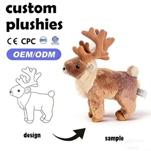 Factory Custom Made Plushie According <strong>to</strong> Art <strong>Drawing</strong> Personalized Stuffed Animal Doll for Independent Artist - Product Image 1