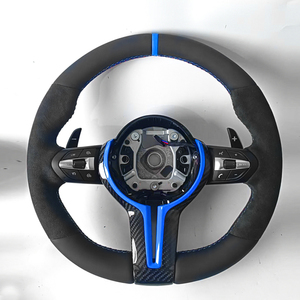 Volante de Coche de Cuero y Fibra de Carbono para M Sport F-Chassis F80 F82 F87 F12 F13 F86 F33 M1 M2 M3 M4 M5 M6 X5 X6 F30 F10 F21 <span class=keywords><strong>F1</strong></span> - Product Image 6