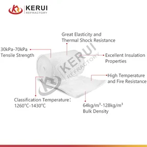 Термостойкий изоляционный материал KERUI, огнестойкий ISOwool, керамические волокна, шерстяные одеяла для промышленной печи, облицовка стен