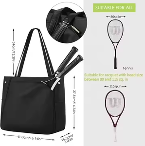 Bolsa deportiva de viaje personalizada, bolsa de asas para raqueta de Pickleball, bolsa de almacenamiento para raquetas de tenis para <span class=keywords><strong>mujer</strong></span> - Product Image 3