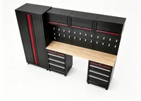 Ensemble de meubles d'atelier mobiles modernes en acier laminé à froid certifié CE, grande capacité de charge, résistant à l'eau, taille personnalisable, avec clé, OEM