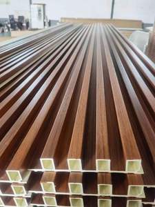 Madeira interior clading procurando 2.9m comprimento wpc parede canelada painel interior - Product Image 4