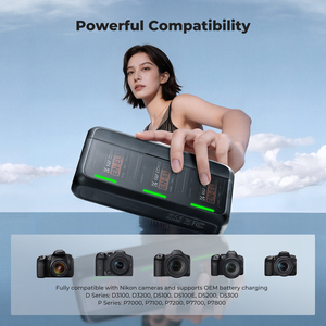 K&F Concept - Juego de 3 Baterías Recargables para Cámara Nikon EN-EL14 de 1050 mAh y Cargador Rápido - Product Image 3