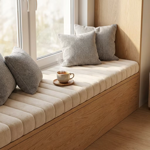 <span class=keywords><strong>Coussin</strong></span> de siège de fenêtre matelassé multi-tailles à points de couture, en mousse haute élasticité, doux, résistant à l'usure, imperméable, décoratif, pour intérieur, grand format - Product Image 1