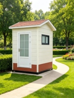 Maison conteneur préfabriquée moderne et détachable, toilettes portables écologiques modulaires pour parc