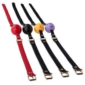 Adulte BDSM Bondage jeu de sexe jouet Silicone os bouche <span class=keywords><strong>Gag</strong></span> et cuir harnais balle <span class=keywords><strong>Gag</strong></span> pour Couple SM Sex Toys - Product Image 5
