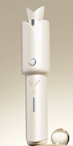 Fer à friser portable en céramique 1,5 pouce, 3 niveaux de température, écran LED, alimenté par batterie, blanc, pour tous types de cheveux, usage domestique - Product Image 5