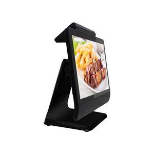 Fabricant de terminaux de point de vente, écran double 15,6 pouces, système de paiement POS avec caisse enregistreuse, compatible Windows 10/11 - Product Image 1