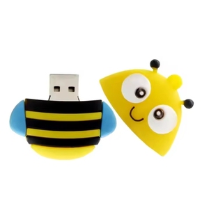 PVC phim hoạt hình Bee Owl chim cánh cụt <span class=keywords><strong>Fox</strong></span> hình dạng động vật <span class=keywords><strong>USB</strong></span> <span class=keywords><strong>Flash</strong></span> Drives 2GB 4GB 8GB 16GB 32GB 2.0 Memory Stick Pendrive - Product Image 2