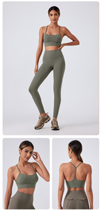 <span class=keywords><strong>Reggiseno</strong></span> Sportivo di Alta Qualità con Logo Personalizzato, Design a Y sul Retro, Supporto Moderato, per Yoga e Sport - Product Image 3