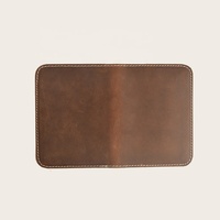 Baman dompet kulit asli pria, kfold desainer mewah, lipat ganda, pemblokiran RFID, penyimpan kartu minimalis