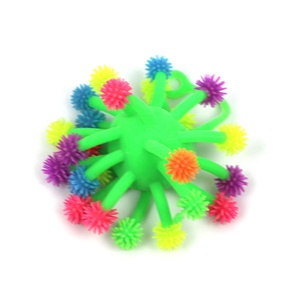 2019 Hot Selling Many <strong>Long</strong> Tentacles Tpr Light up <strong>Ball</strong> Flashing Fluffy <strong>Ball</strong> with Big Eyes - Product Image 4