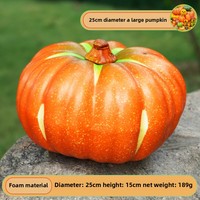 YUNJIN Légumes Artificiels Réalistes Citrouille Géante en Mousse Décoration d'Automne pour Halloween et Thanksgiving Centre de Table