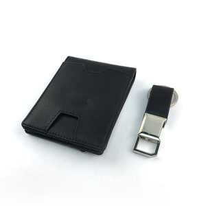 Ensemble cadeau portefeuille en cuir de haute qualité, ensemble cadeau <span class=keywords><strong>porte</strong></span>-clés et <span class=keywords><strong>porte</strong></span>-cartes pour hommes. - Product Image 6
