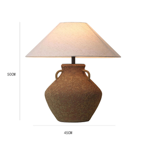 Lámpara <span class=keywords><strong>de</strong></span> Mesa <span class=keywords><strong>de</strong></span> <span class=keywords><strong>Cerámica</strong></span> Wabi-Sabi, Lámpara Decorativa <span class=keywords><strong>de</strong></span> <span class=keywords><strong>Cerámica</strong></span> Antigua Hecha a Mano para Hotel, Sala <span class=keywords><strong>de</strong></span> Estar, Escritorio - Product Image 6