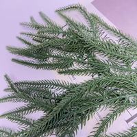 YL Branches d'arbre de Noël artificielles en pin de Norfolk, accessoires de décoration de fête, aiguilles de pin simulées en plastique au toucher réel