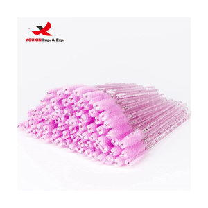 Lot de 50 brosses à cils jetables FENGFLY Gillter et brosses à sourcils en cristal, prix bas pour achats mixtes, vente en gros - Product Image 1