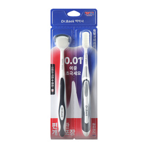 Juego de cepillo de dientes y limpiador de lengua Dr.Baek, cerdas suaves de 0,01 mm para limpieza de dientes y lengua - Product Image 5