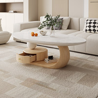 Table basse moderne pour salon, vente directe d'usine, table basse avec tiroirs pour salon