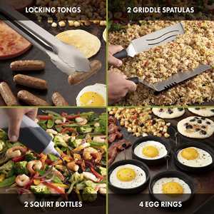 <span class=keywords><strong>Kit</strong></span> de <span class=keywords><strong>Barbacoa</strong></span> de Acero Inoxidable, Accesorios para Parrilla, Limpiador de Cepillo, Espátula para Huevo, 15 Unidades - Product Image 6