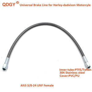 Tuyau de frein tressé universel sur mesure de haute qualité en acier inoxydable avec extrémité AN3 pour <span class=keywords><strong>moto</strong></span> Harley Davidson - Product Image 4