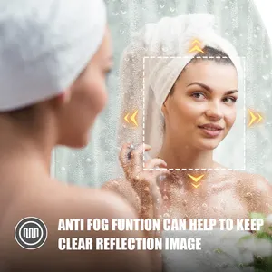 Fancy make up duy nhất thông minh mỹ phẩm Wall Mount Led Gương hình bầu dục cho phòng tắm