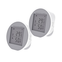 Hygromètre numérique intelligent Tuya Zigbee, thermomètre, mesure de la température et de l'humidité intérieure, compatible avec Alexa et Google Home