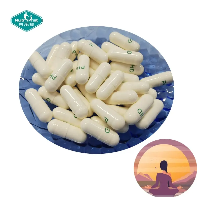 Powerful Stress Relief Capsule Hops Lemon Balm Passion Flower Bacopa Monnieri Extract Improve Mood Pill for Decompression
