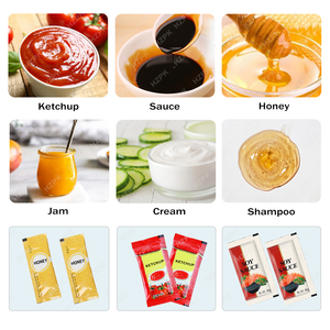 Hzpk 500G tự động Gói Túi ketuchp mật ong mứt khí nén dọc dán điền niêm phong máy đóng gói - Product Image 5