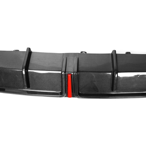 Difusor Trasero de Fibra de Carbono Estilo <span class=keywords><strong>KB</strong></span> A6 C8 con Luz, Difusor de Parachoques para Audi A6 Sline C8 Sports 2019 2020 - Product Image 5