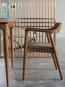 Chaise de salle à manger moderne scandinave japonaise originale classique Hiroshima président simple loisirs dossier en bois massif - Product Image 5