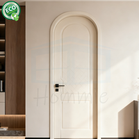 Porte en bois massif de style crème, moderne et minimaliste, insonorisée, pour hôtel, chambre, cuisine, villa