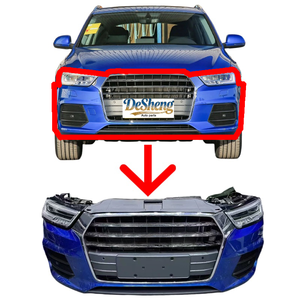 Le Migliori Scelte: Kit Paraurti Anteriore per Audi <span class=keywords><strong>Q3</strong></span>, Paraurti Anteriore, Fari LED, Griglia, Radiatore, Prese d'Aria, Parafanghi, Spoiler, Qualità Premium - Product Image 1