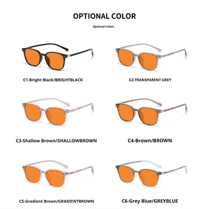 OEM 안경 블루라이트 차단 안경 오렌지색 안티 블루라이트 필터 안경 블루라이트 차단 안경 레드 렌즈 독서용 - Product Image 3