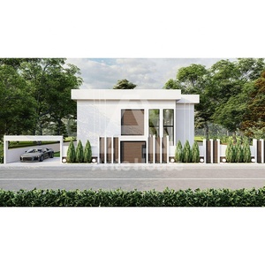 Chất lượng cao ánh sáng thép biệt thự Kết Cấu Thép nhà sang trọng prefab Nhà Thời Trang đúc sẵn khung thép cấu trúc nhà - Product Image 3