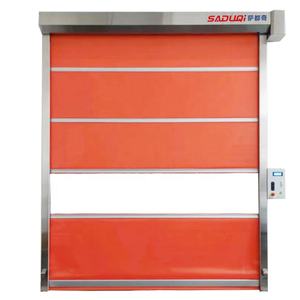 Porta automatica intelligente con isolamento termico e tenda in PVC antipolvere <span class=keywords><strong>porte</strong></span> ad alta velocità con tapparelle - Product Image 6