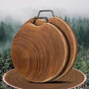 Planche à découper épaisse double face en bois OEM ODM bloc de boucher planche à découper en bois d'acacia planche à viande planche à charcuterie en bois pour la cuisine - Product Image 3