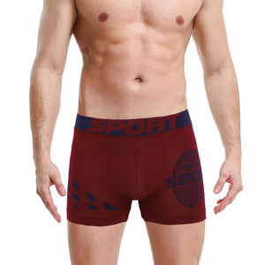 Logo kustom <span class=keywords><strong>uomo</strong></span> boxer mulus celana dalam pria tanpa jahitan boxer sejuk nyaman celana dalam uokin polyester - Product Image 2