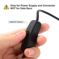Câble d'alimentation USB C vers USB C PD 65W avec interrupteur, câble de charge USB C vers Type-C pour téléphone portable et ordinateur portable avec fonction marche/arrêt et charge rapide