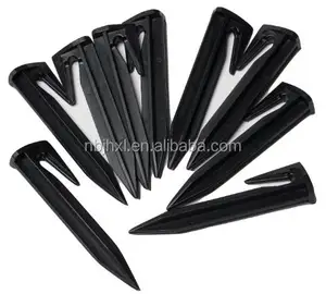 Garden Wire Black 8.5cm Pegs Plastic Nail