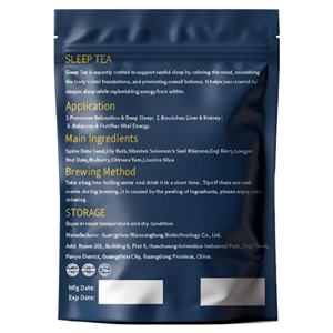 Thé aux herbes sans caféine C105 Winstown, thé pour un bon sommeil, biologique, 30 sachets de thé, 90 g, mélange naturel pour dormir et se détendre - Product Image 3