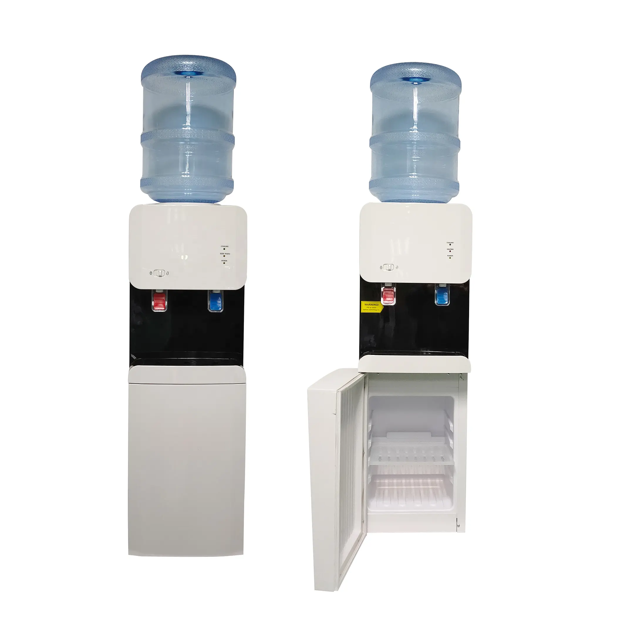 Dispensador de agua con gabinete de almacenamiento de botella de agua de 5 galones de agua potable dispensador de