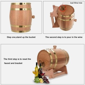 <span class=keywords><strong>Fût</strong></span> en chêne <span class=keywords><strong>de</strong></span> 1,5 litre avec support, <span class=keywords><strong>fût</strong></span> à whisky en bois d'occasion, distributeur <span class=keywords><strong>de</strong></span> <span class=keywords><strong>bière</strong></span> et <span class=keywords><strong>de</strong></span> whisky vintage, fûts à vin pour présentation sur table à la maison - Product Image 6