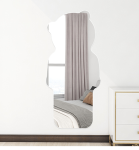 Mignon <span class=keywords><strong>petit</strong></span> ours moderne verre corps entier dressing miroir tenture murale coller Non perforé montage mural montage décor à la maison - Product Image 3
